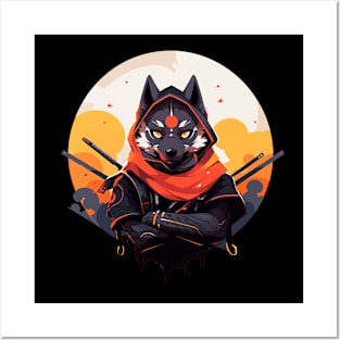 ninja dog Posters and Art